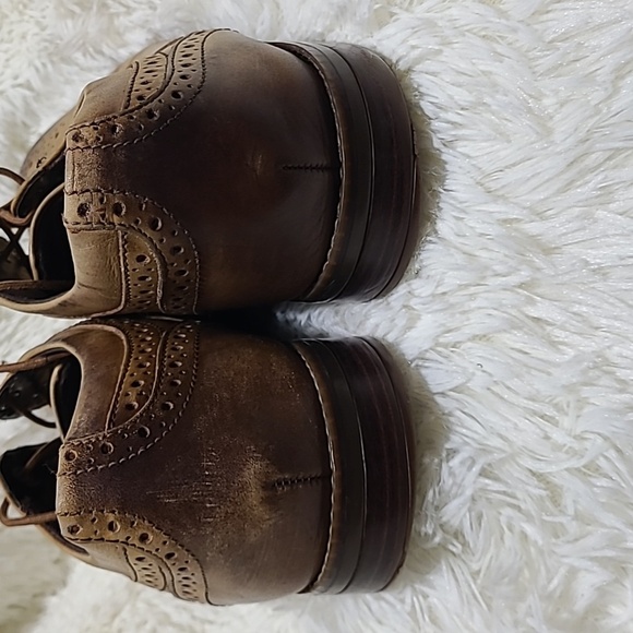 ROCKPORT Men's Two-Tone Brown Wingtip Oxfords - Size 12 - Picture 5 of 9